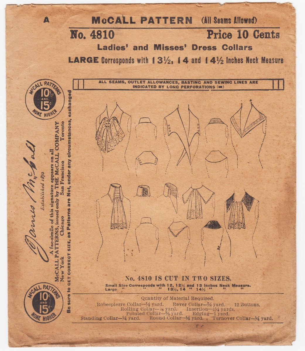 Original Antique 1800 1919 Patterns